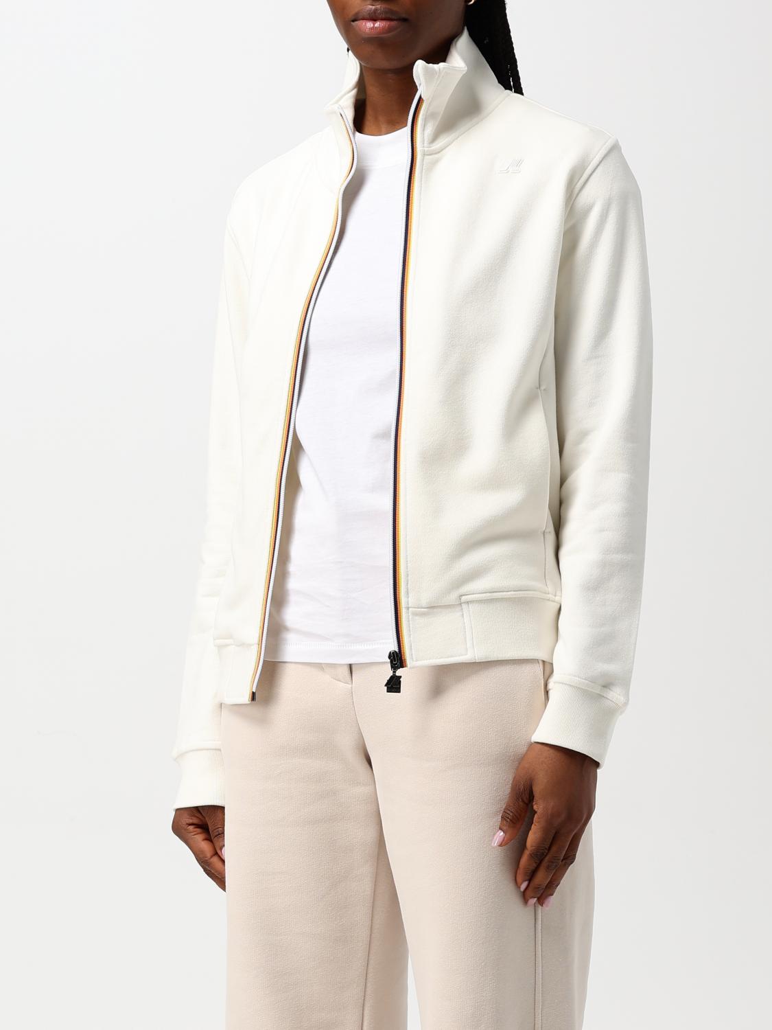 K-WAY VESTE: Sweat-shirt femme K-way, Blanc - Img 3