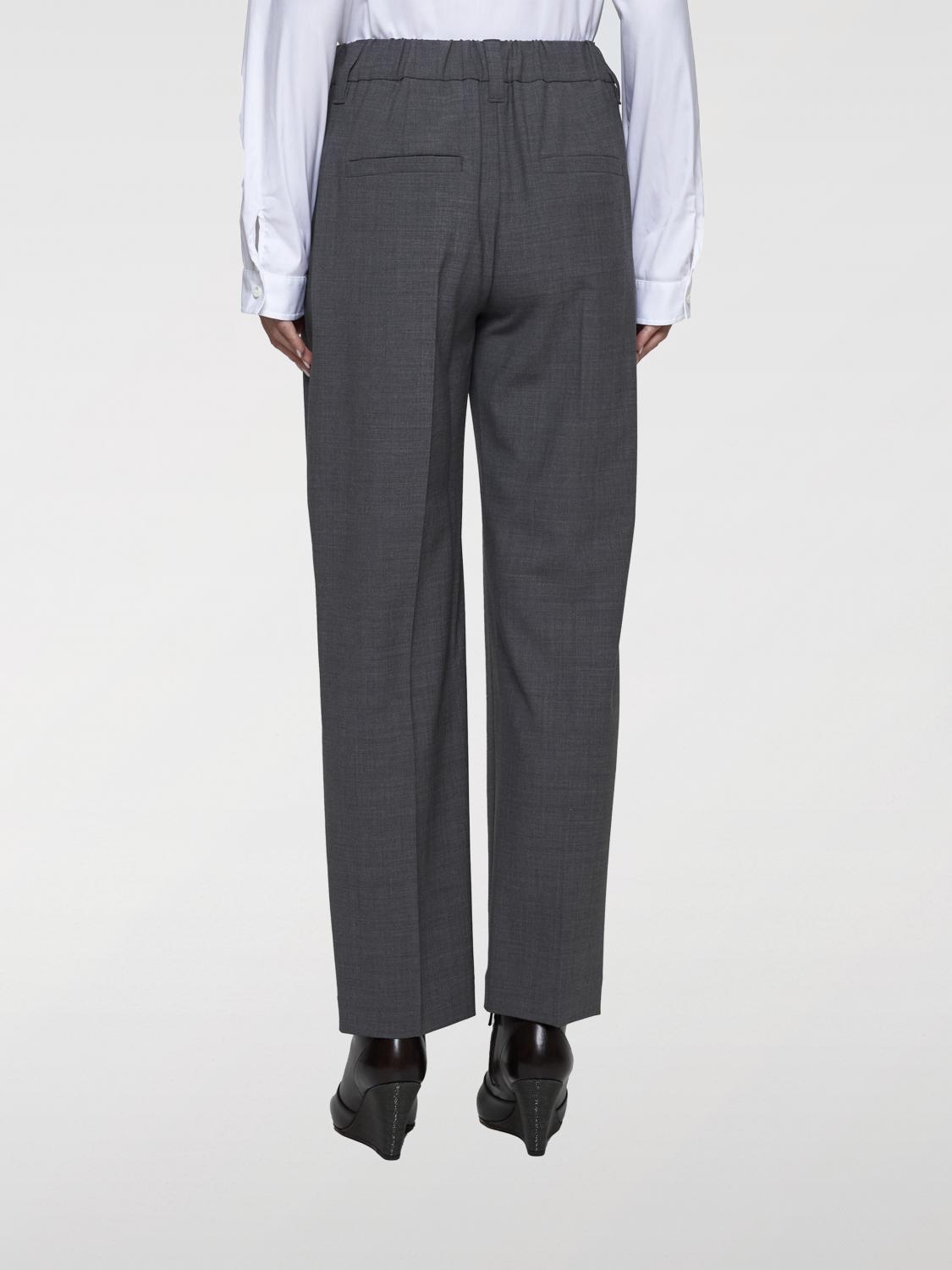 BRUNELLO CUCINELLI PANTALÓN: Pantalón mujer Brunello Cucinelli, Gris - Img 2