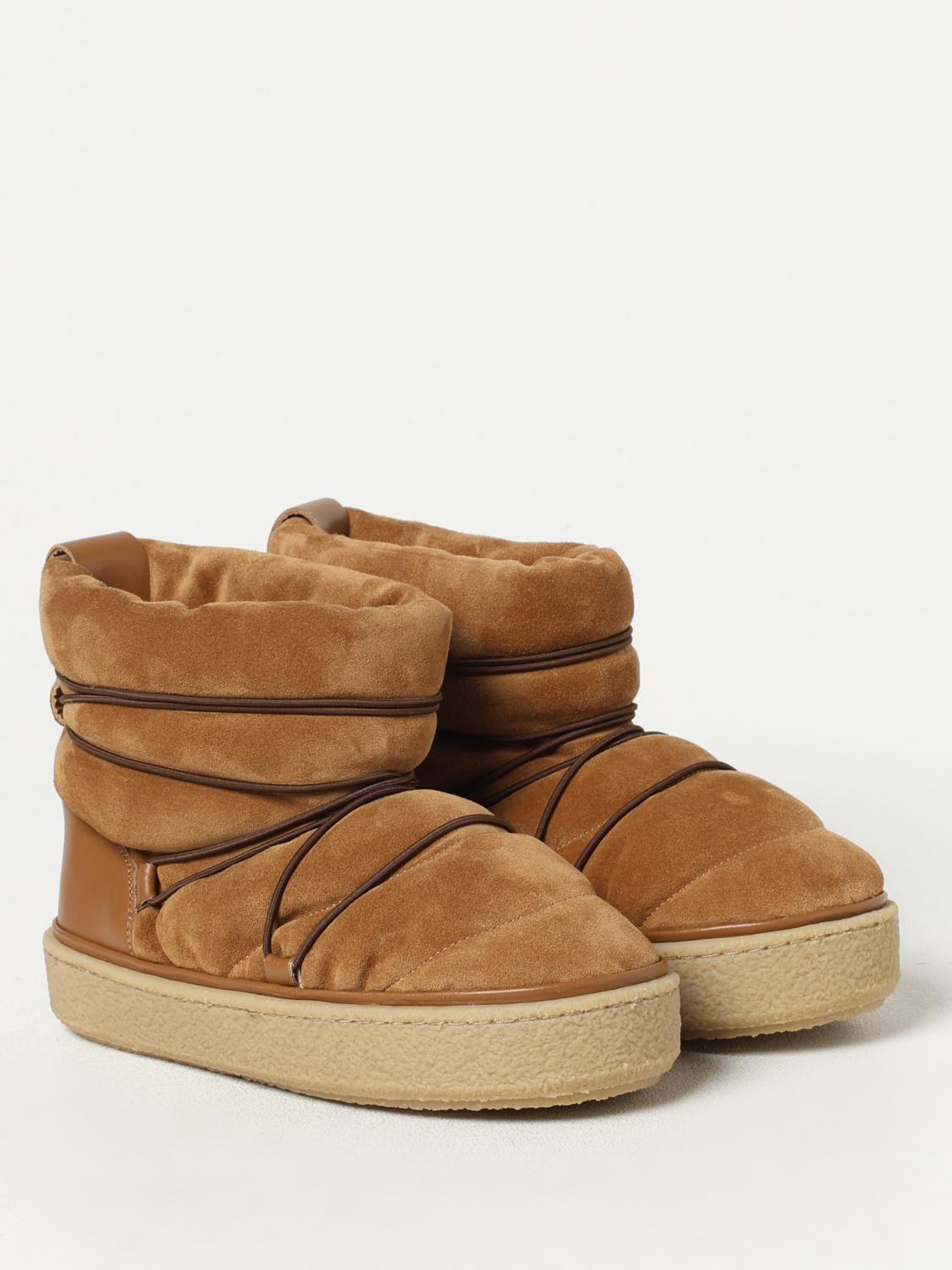 ISABEL MARANT FLAT ANKLE BOOTS: Flat ankle boots woman Isabel Marant, Brown - Img 2