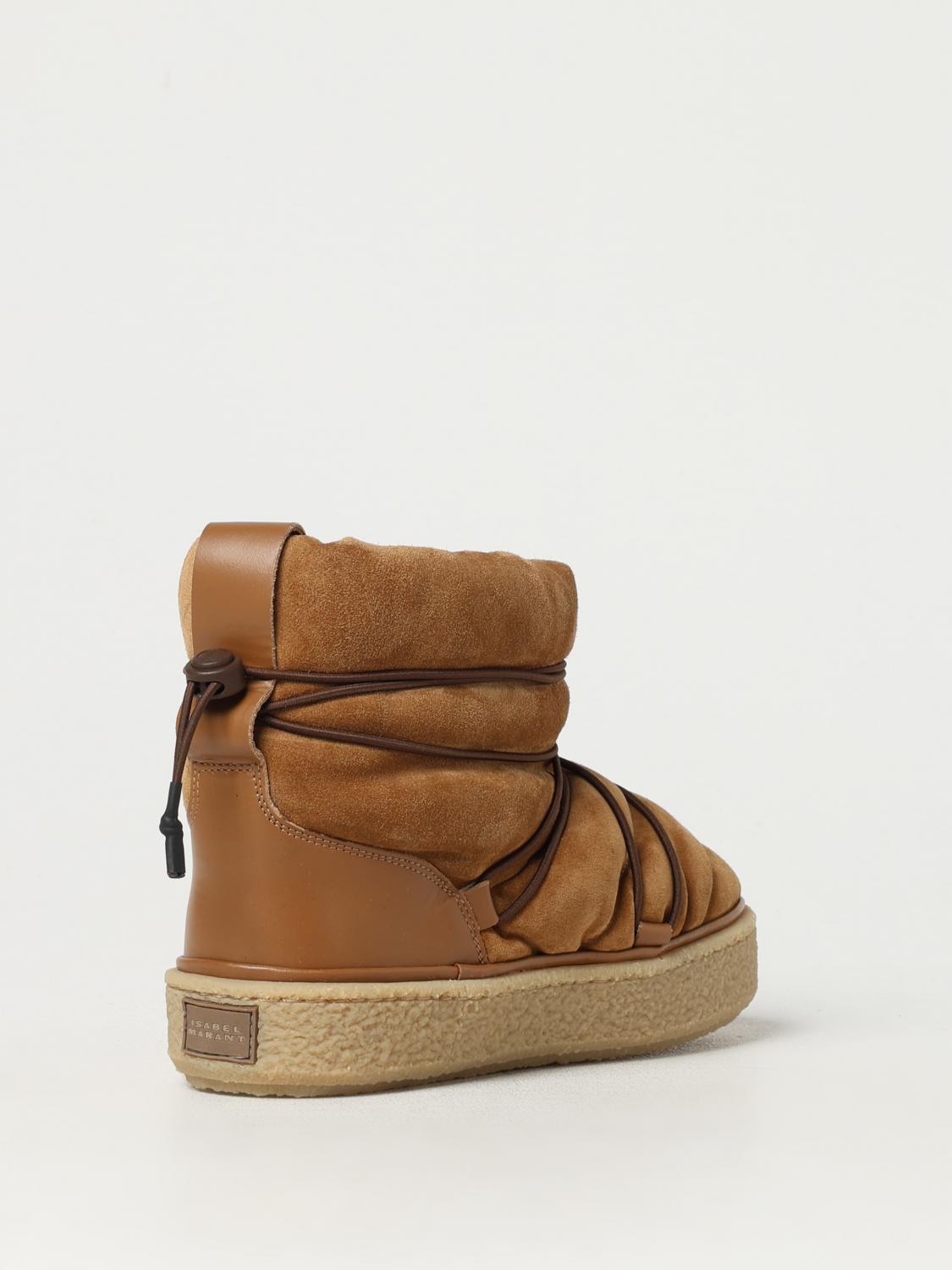 ISABEL MARANT FLAT ANKLE BOOTS: Flat ankle boots woman Isabel Marant, Brown - Img 3