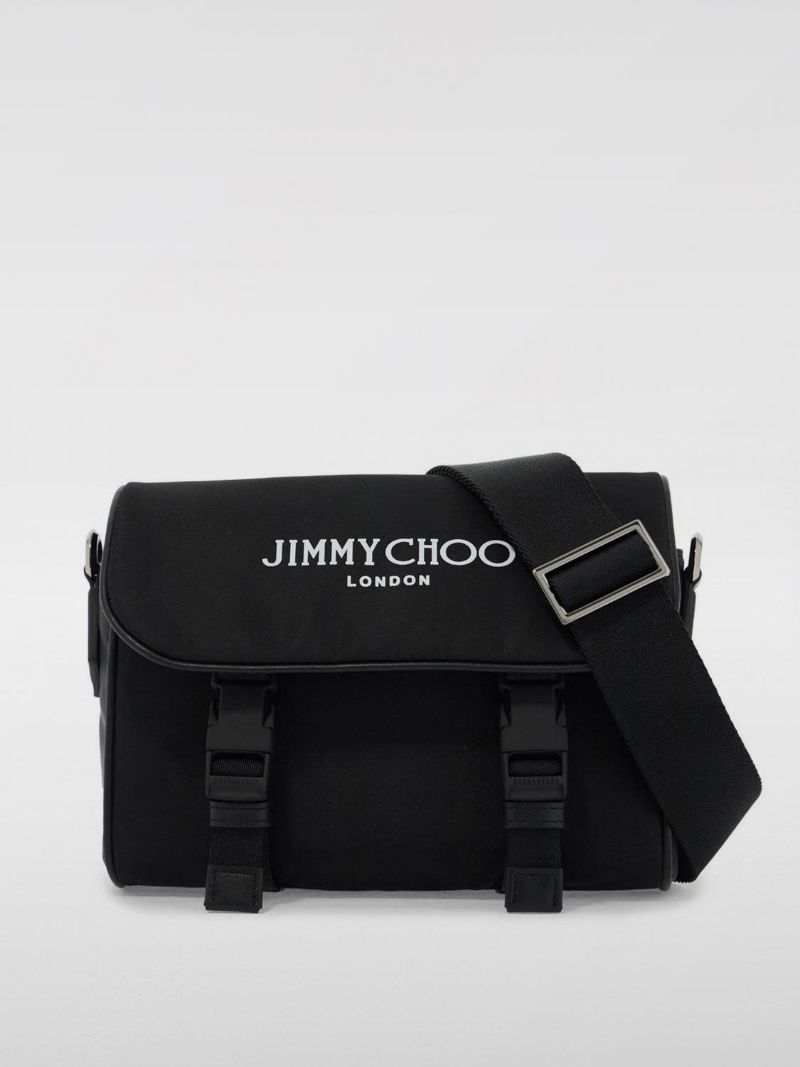 JIMMY CHOO 斜挎包: 斜挎包 男士 Jimmy Choo, 黑色 - Img 1