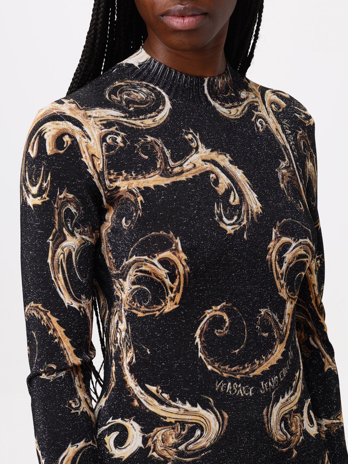 VERSACE JEANS COUTURE SWEATER: Sweater woman Versace Jeans Couture, Black - Img 3