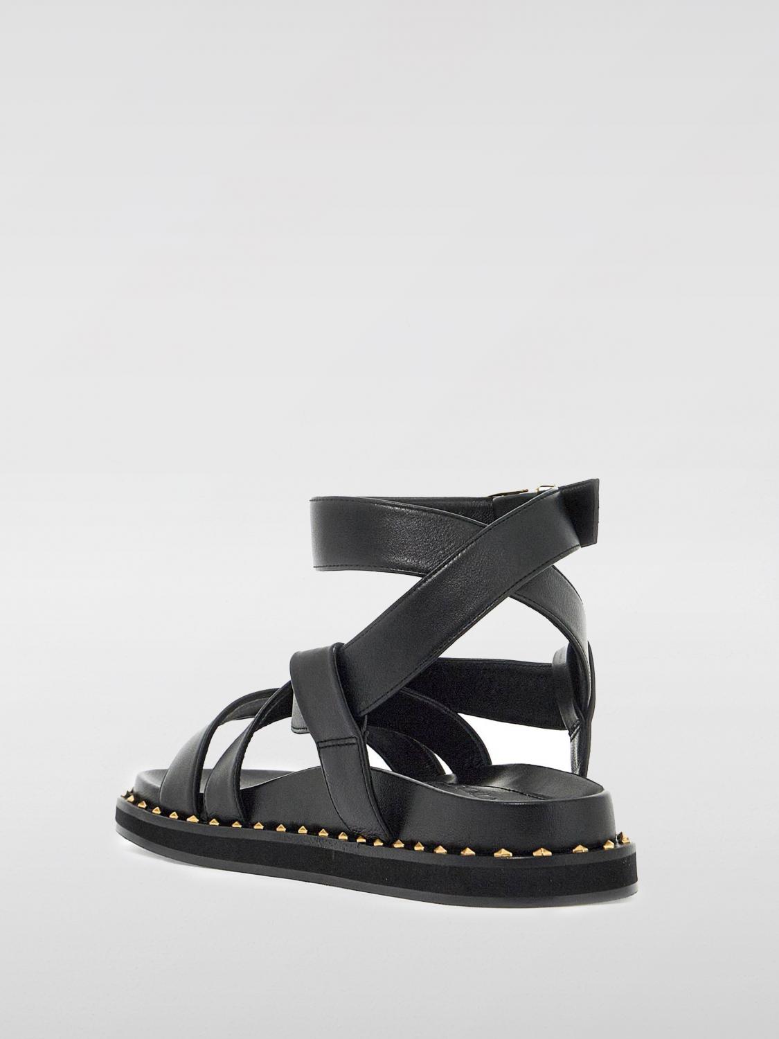 JIMMY CHOO FLAT SANDALS: Flat sandals woman Jimmy Choo, Black - Img 2