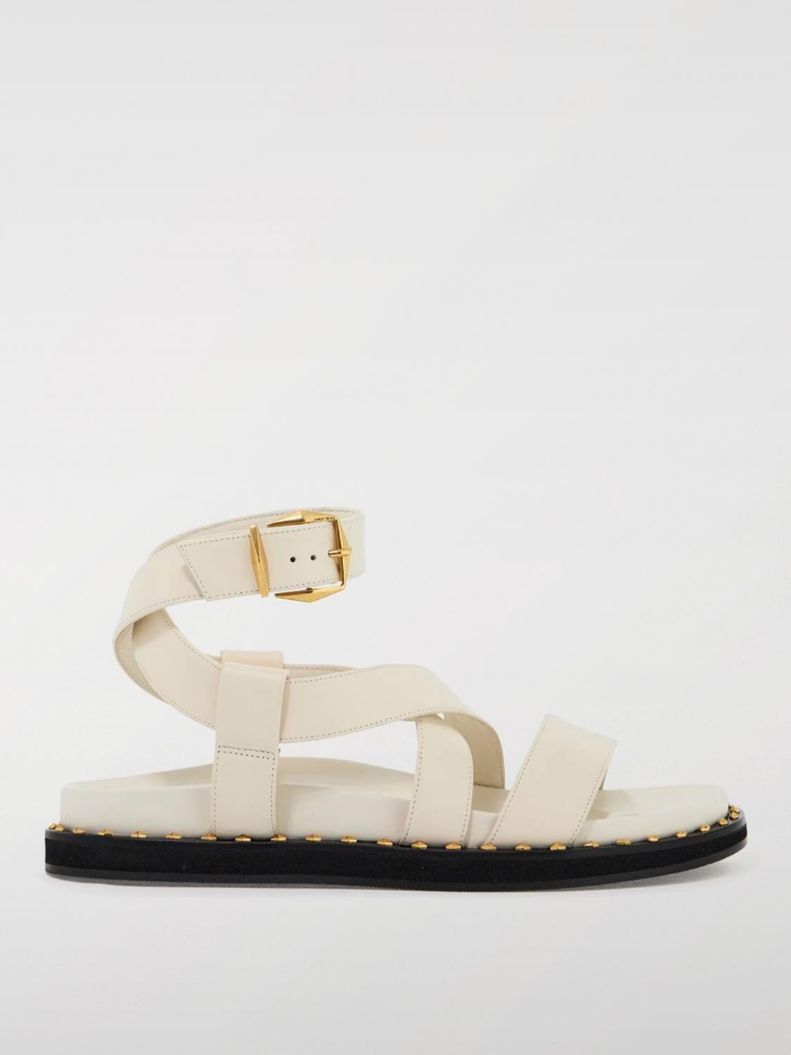 JIMMY CHOO FLAT SANDALS: Flat sandals woman Jimmy Choo, Milk - Img 1