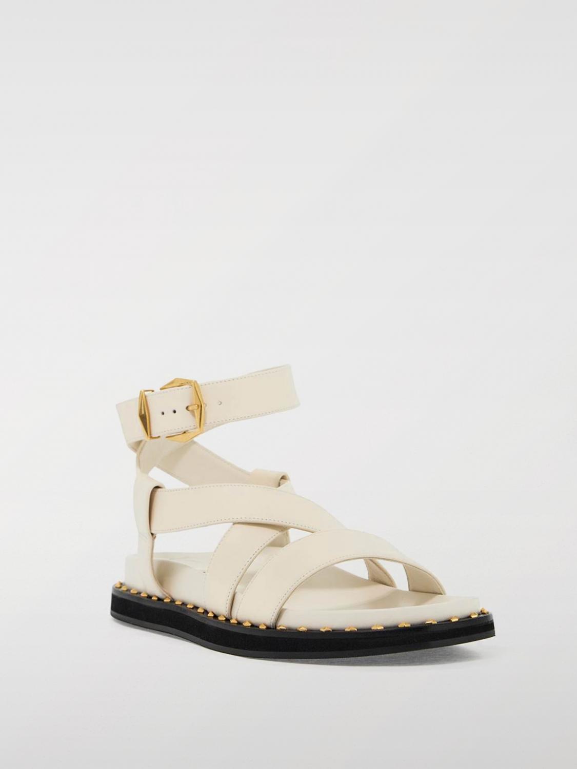 JIMMY CHOO FLACHE SANDALEN: Flache sandalen damen Jimmy Choo, Milch - Img 2