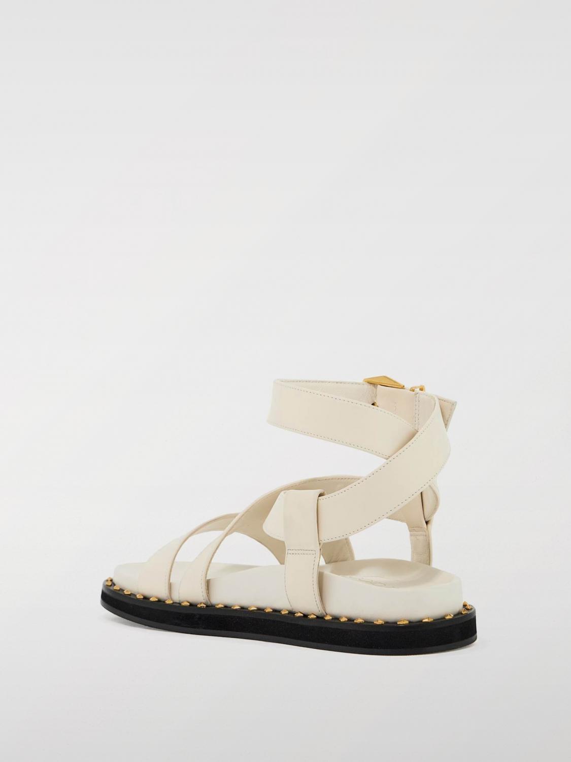 JIMMY CHOO FLACHE SANDALEN: Flache sandalen damen Jimmy Choo, Milch - Img 3