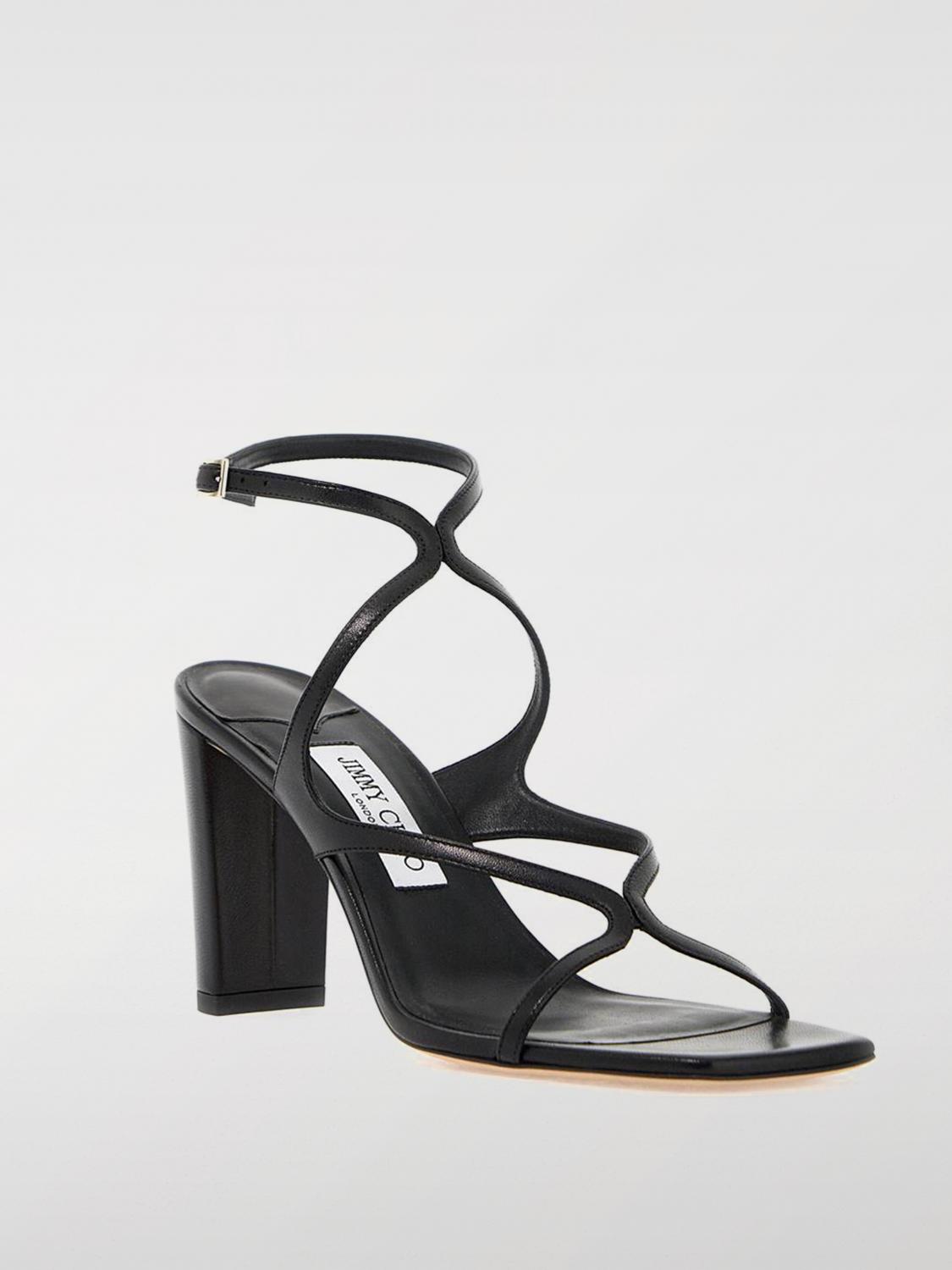 JIMMY CHOO HEELED SANDALS: Flat sandals woman Jimmy Choo, Black - Img 2