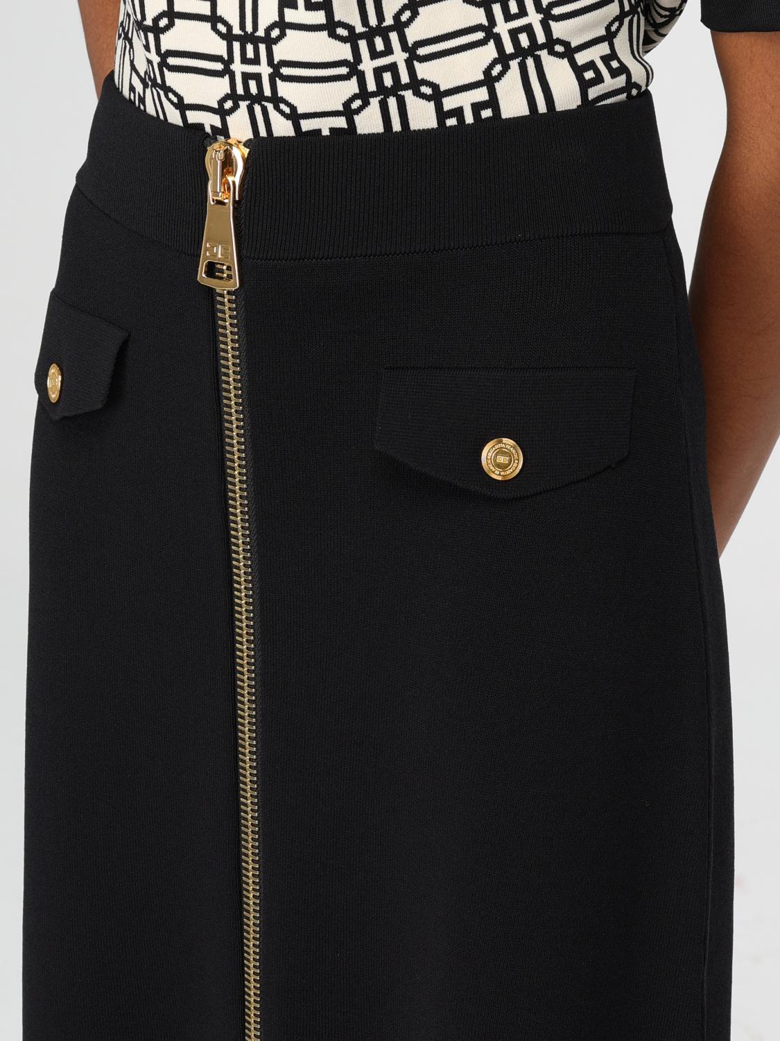 ELISABETTA FRANCHI SKIRT: Skirt woman Elisabetta Franchi, Black - Img 4