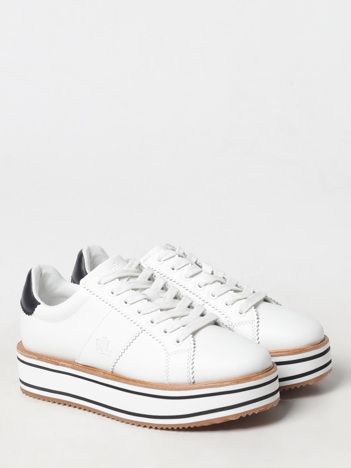 POLO RALPH LAUREN SNEAKERS: Shoes woman Polo Ralph Lauren, White - Img 2