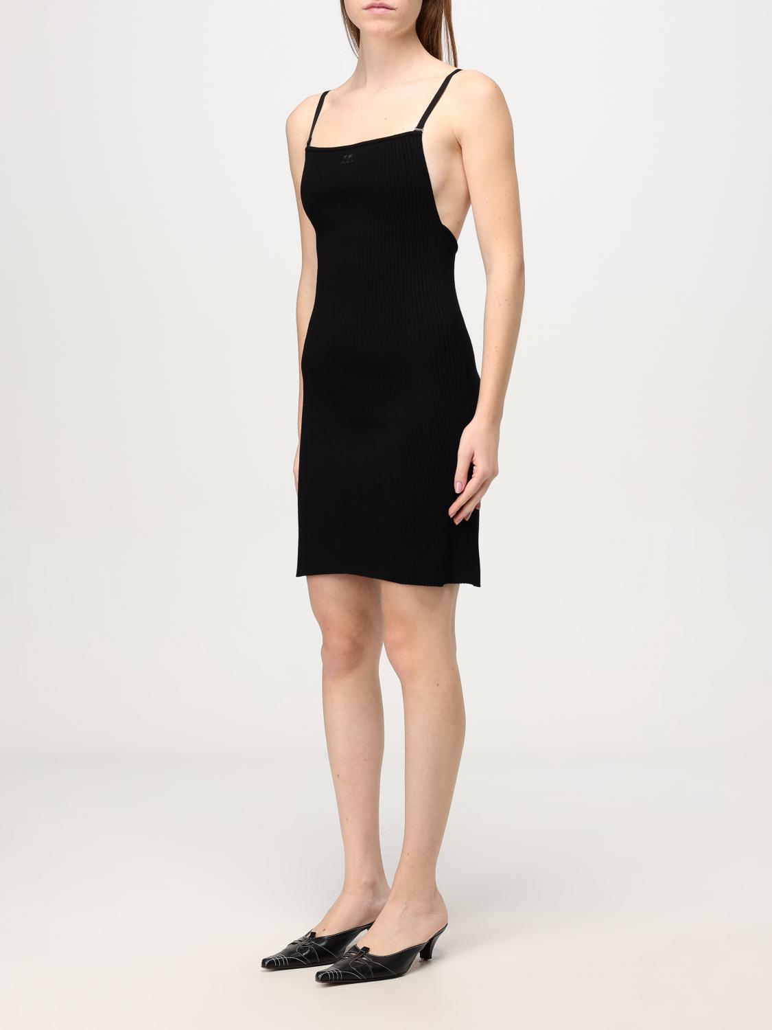 COURRÈGES DRESS: Dress woman CourrÈges, Black - Img 3