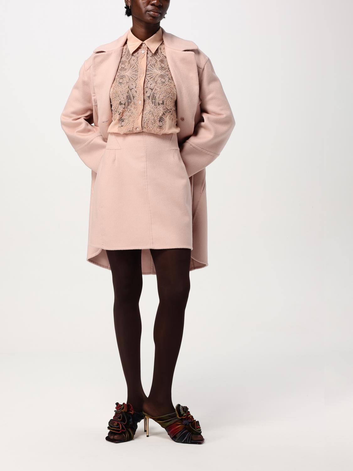 ERMANNO SCERVINO COAT: Coat woman Ermanno Scervino, Pink - Img 2