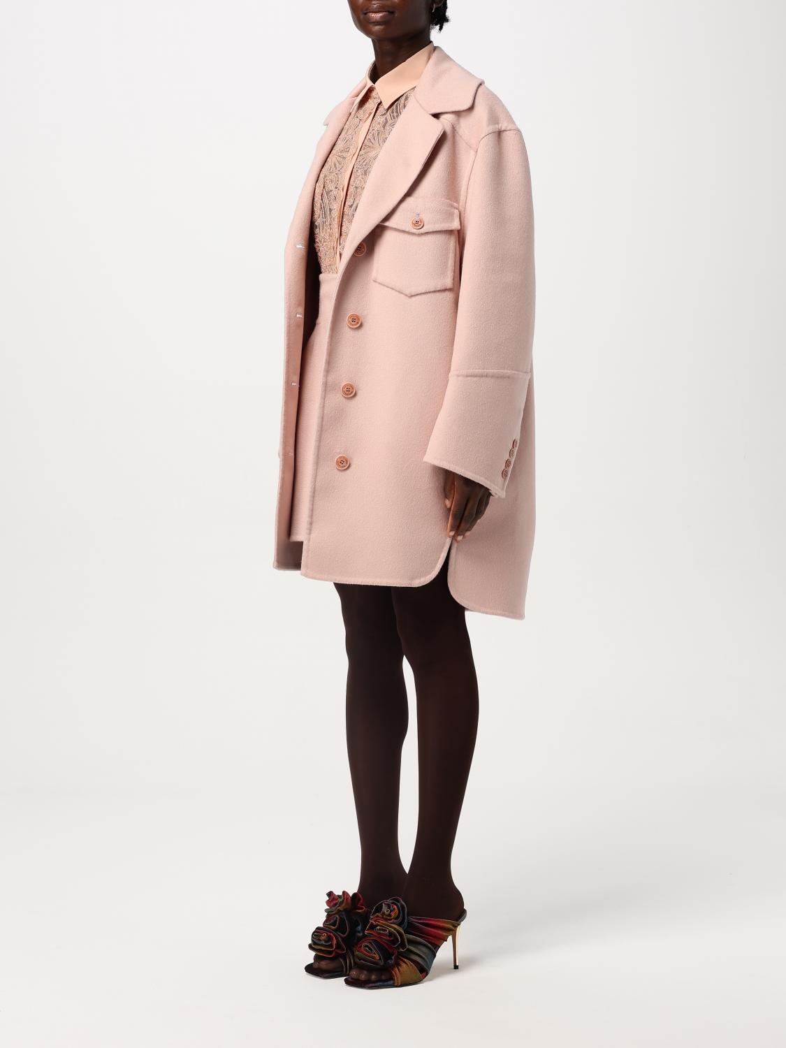 ERMANNO SCERVINO COAT: Coat woman Ermanno Scervino, Pink - Img 4