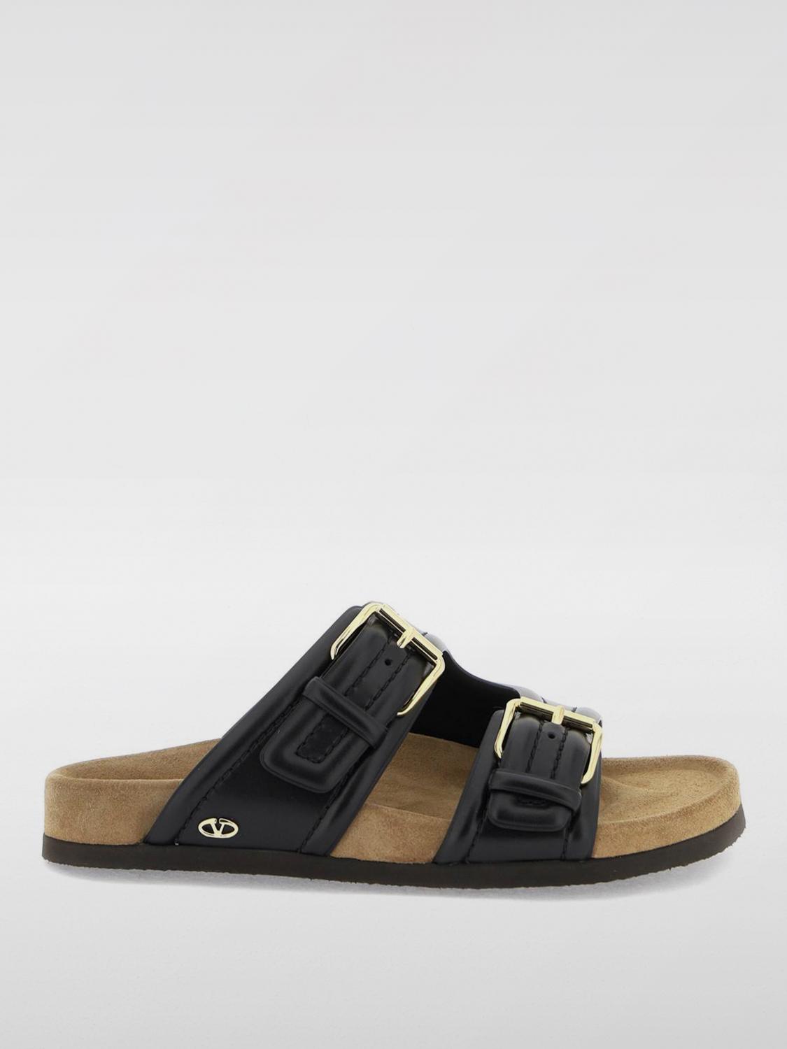 VALENTINO GARAVANI FLAT SANDALS: Flat sandals woman Valentino Garavani, Black - Img 1