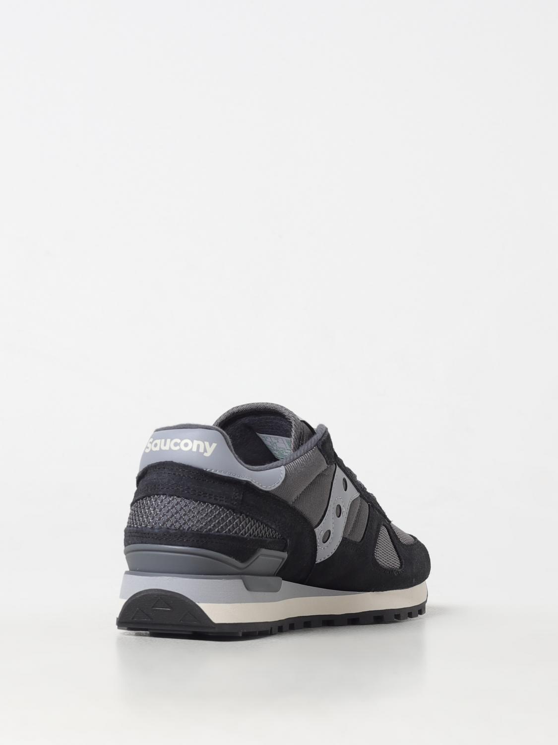 SAUCONY SNEAKERS: Sneakers Shadow Original Saucony in camoscio e mesh , Grigio - Img 3