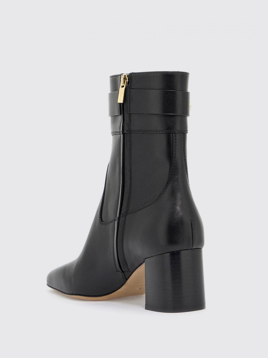 FERRAGAMO FLAT ANKLE BOOTS: Boots woman Ferragamo, Black - Img 2