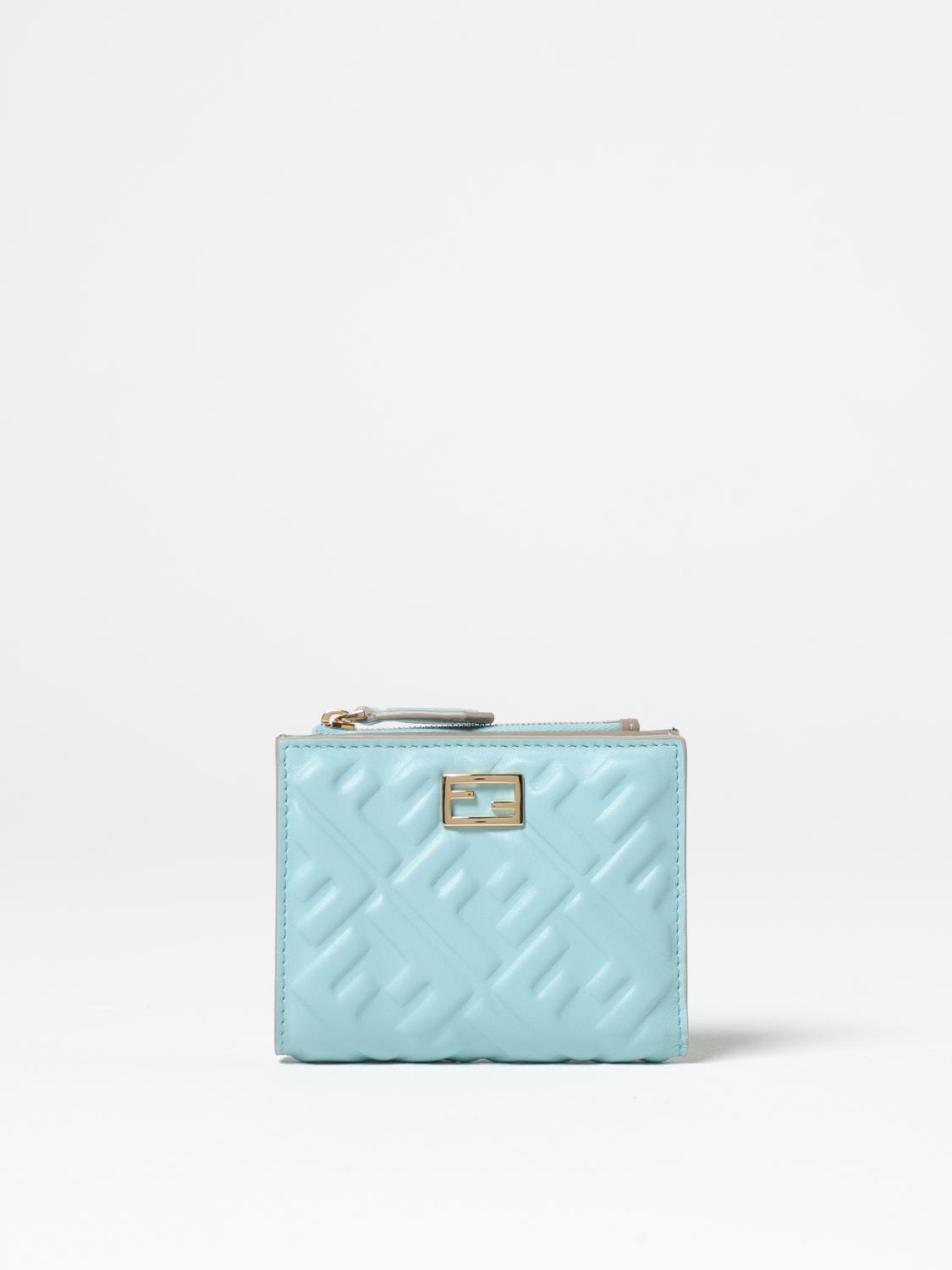 FENDI WALLET: Wallet woman Fendi, Gnawed Blue - Img 1