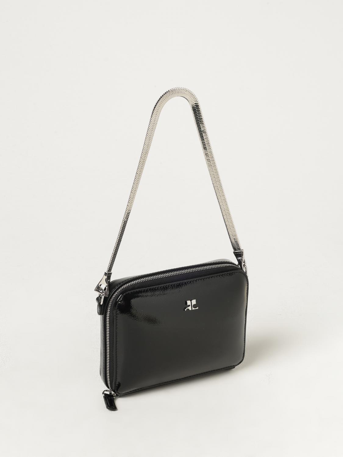 COURRÈGES BOLSO DE HOMBRO: Bolso de mano mujer CourrÈges, Negro - Img 4