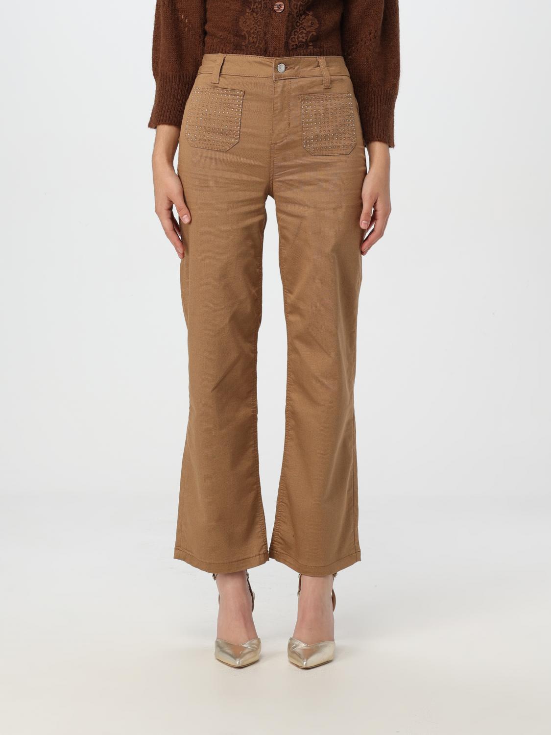 LIU JO PANTS: Pants woman Liu Jo, Sand - Img 1