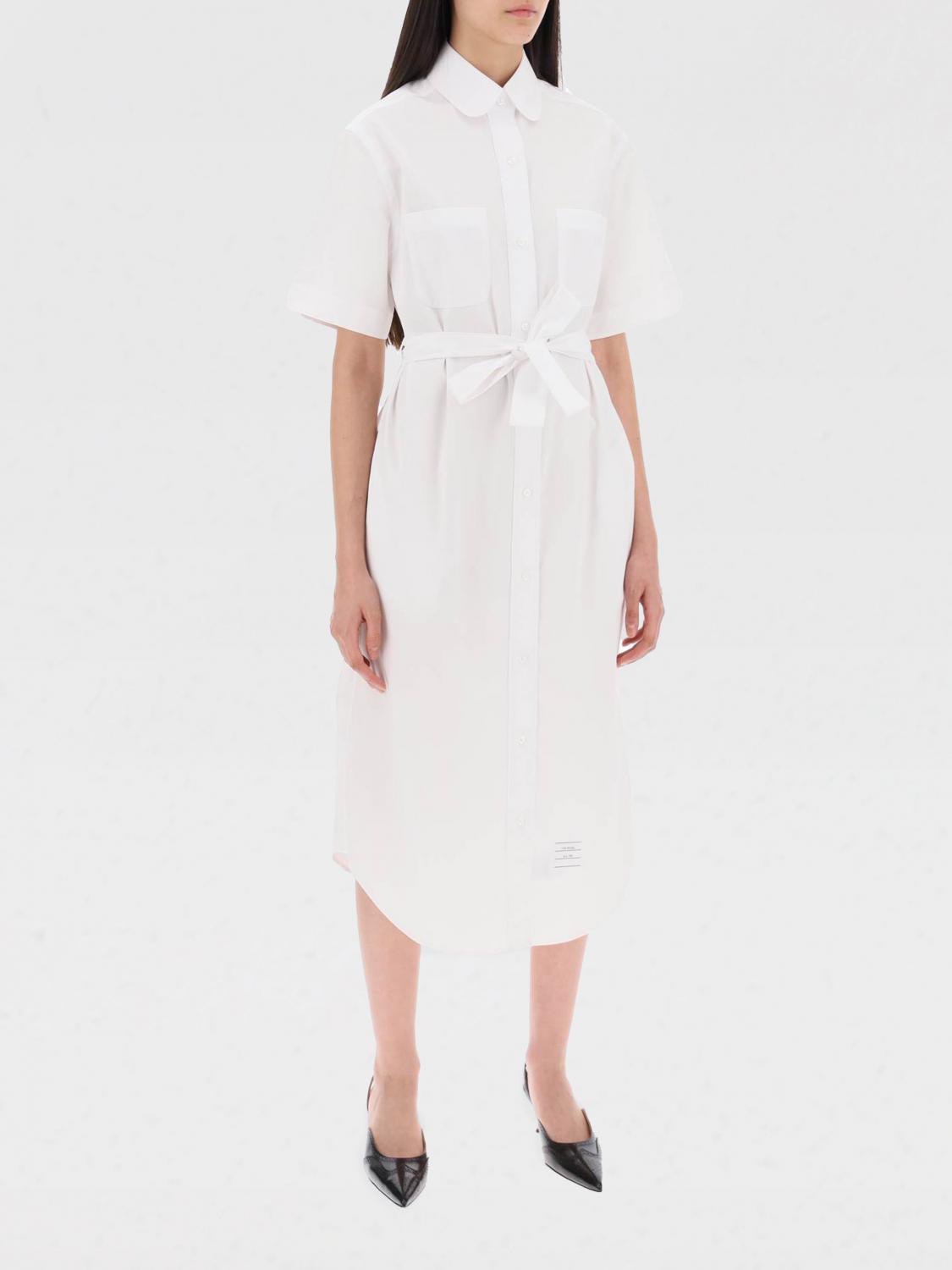 THOM BROWNE DRESS: Dress woman Thom Browne, White - Img 1