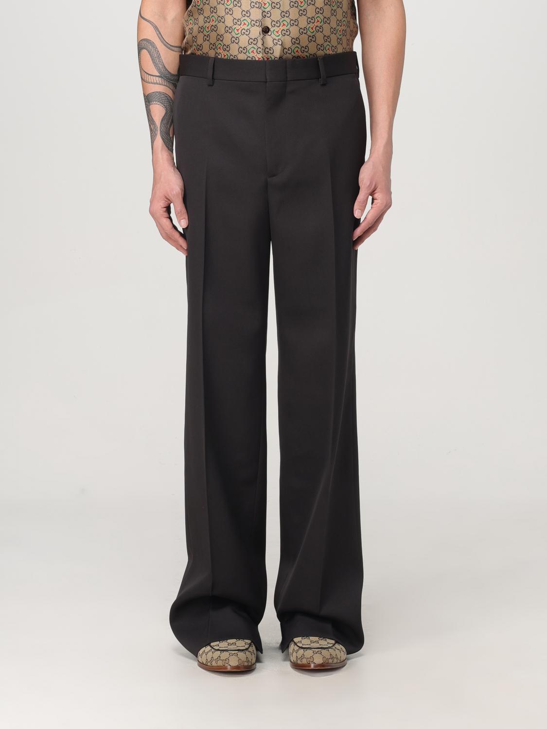 GUCCI PANTS: Pants men Gucci, Brown - Img 1