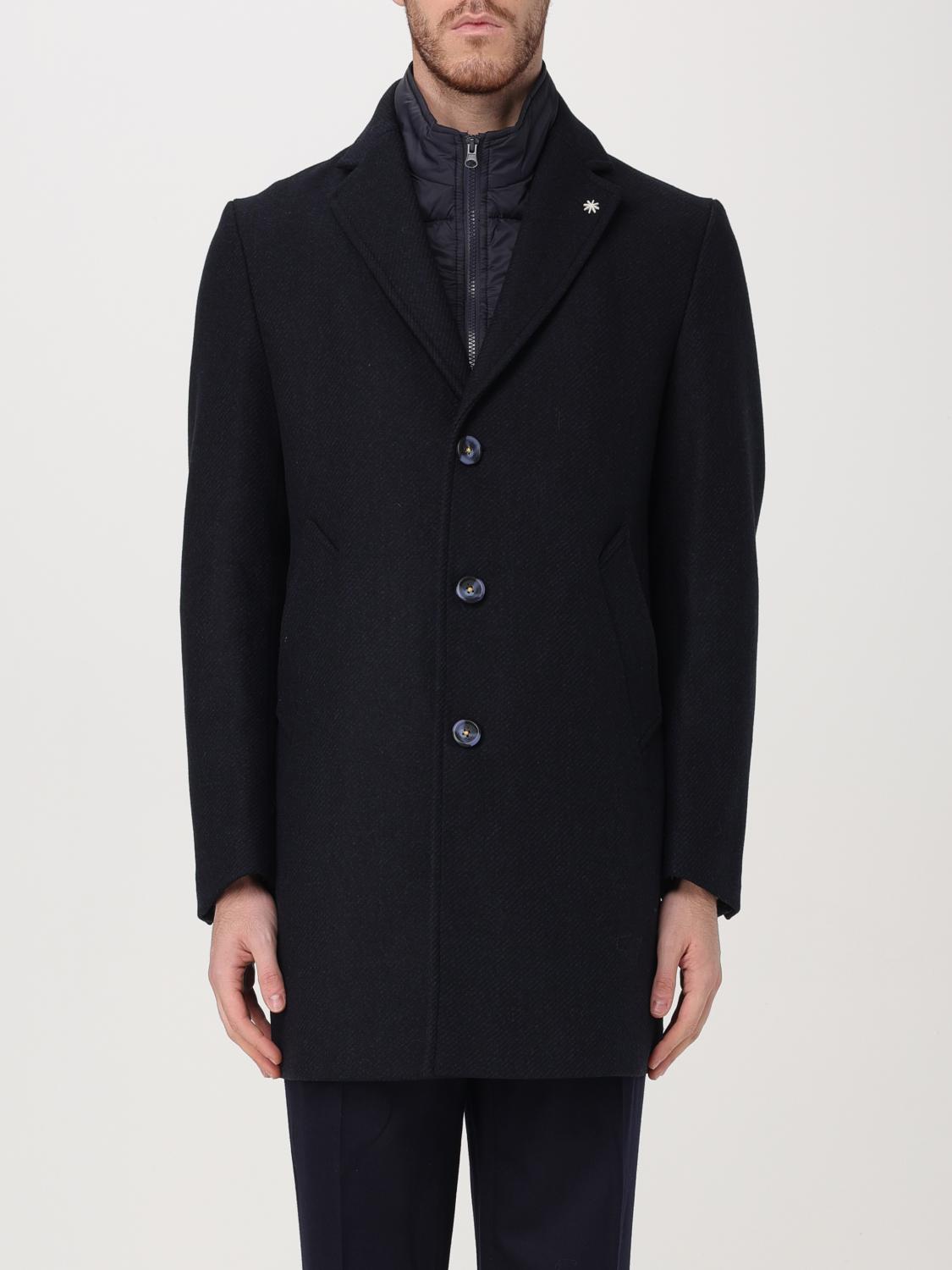 MANUEL RITZ CAPPOTTO: Cappotto Manuel Ritz in misto lana , Blue - Img 1