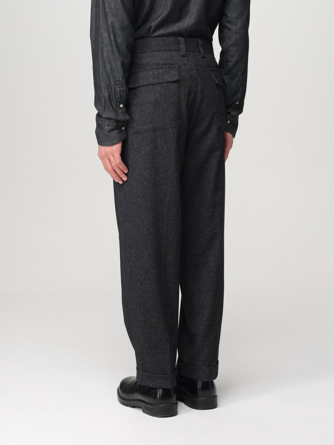 PAOLO PECORA PANTS: Pants men Paolo Pecora, Black - Img 2