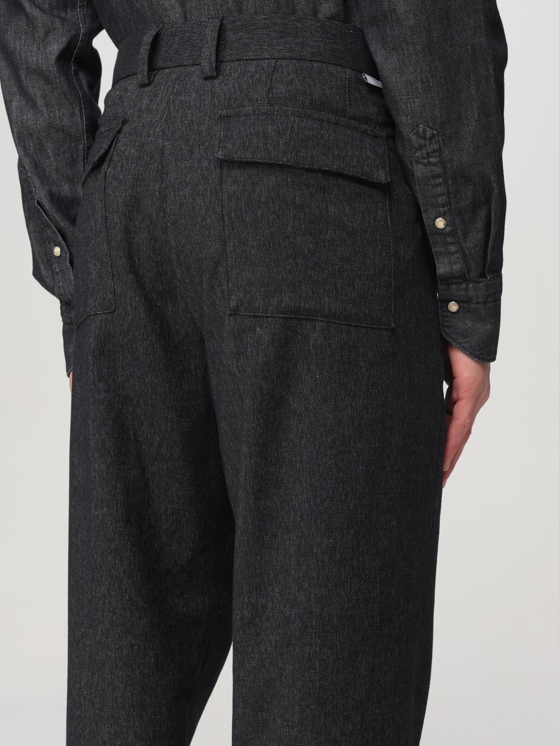 PAOLO PECORA PANTS: Pants men Paolo Pecora, Black - Img 3