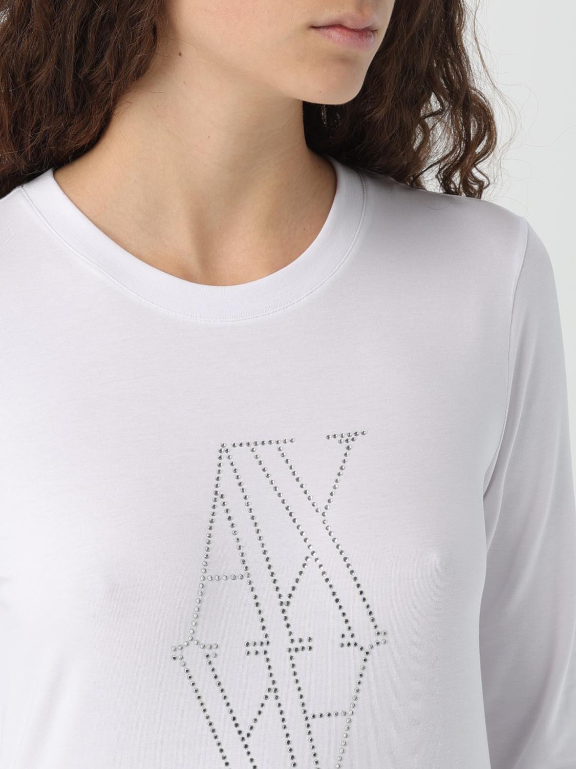 ARMANI EXCHANGE T-SHIRT: T-shirt woman Armani Exchange, White - Img 3