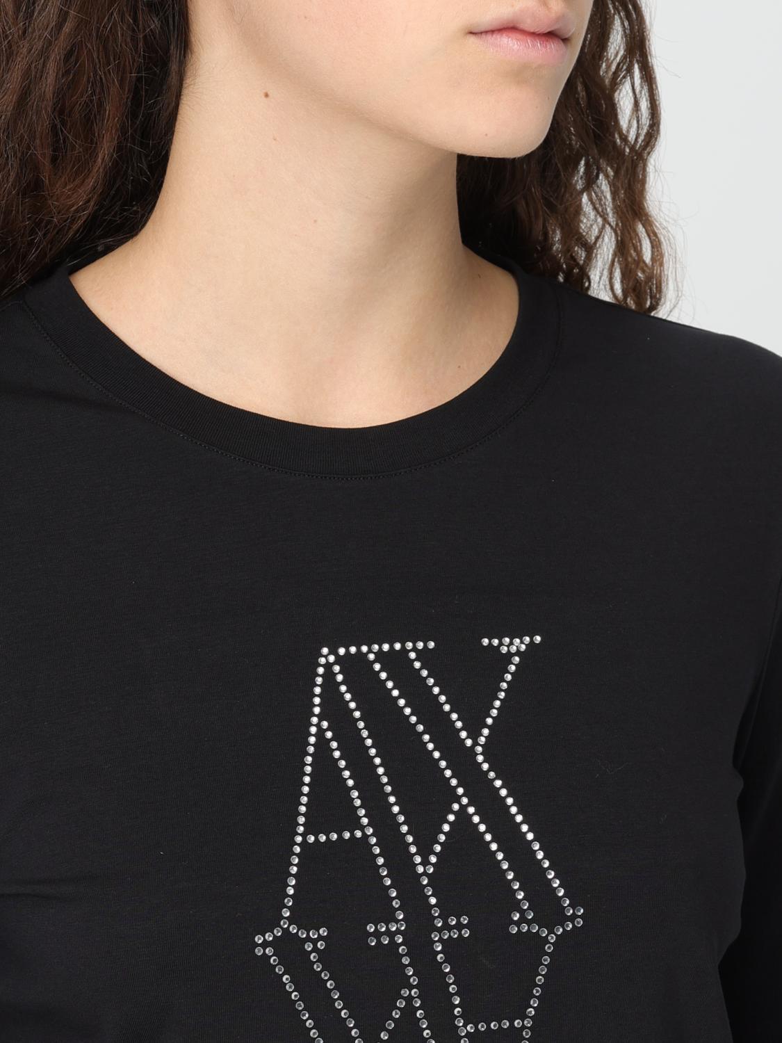 ARMANI EXCHANGE T-SHIRT: T-shirt woman Armani Exchange, Black - Img 3