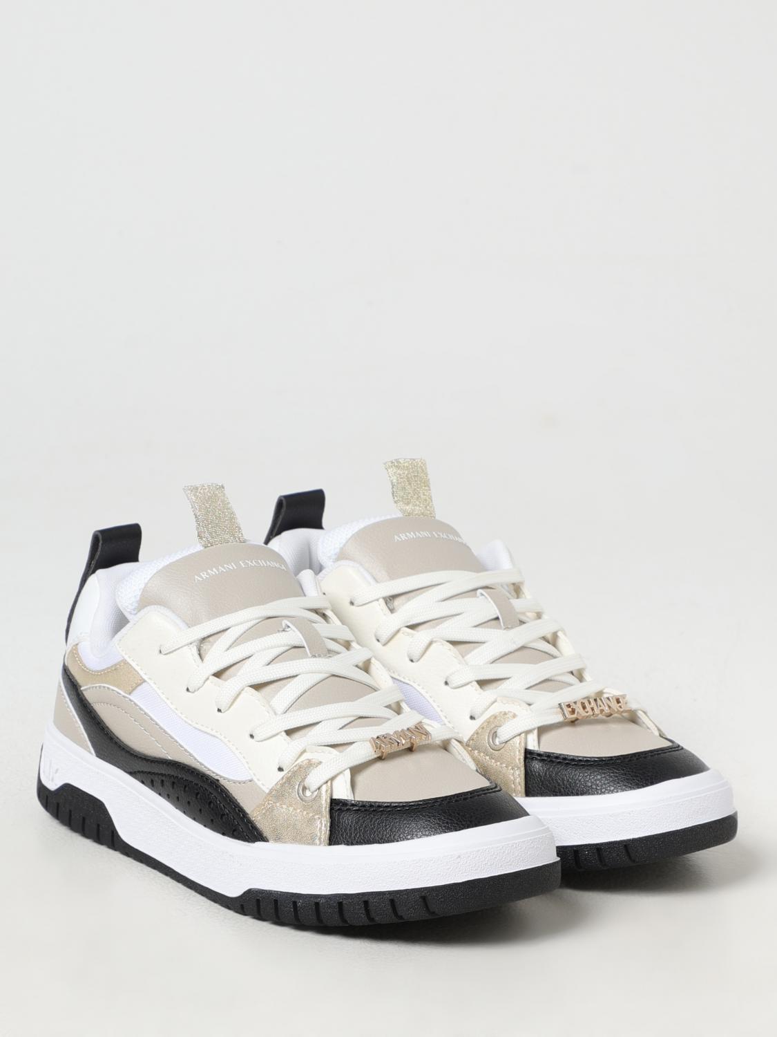 ARMANI EXCHANGE SNEAKERS: Sneakers Armani Exchange in pelle sintetica e mesh , Nero - Img 2