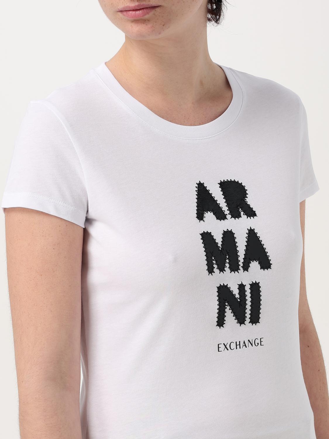 ARMANI EXCHANGE T-SHIRT: T-shirt woman Armani Exchange, White - Img 3