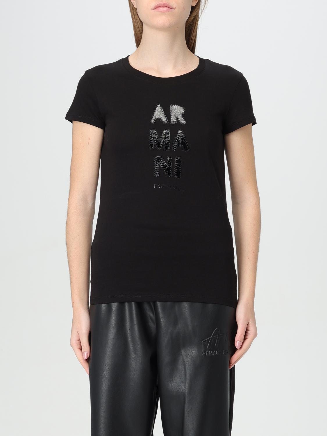 ARMANI EXCHANGE T-SHIRT: T-shirt woman Armani Exchange, Black - Img 1