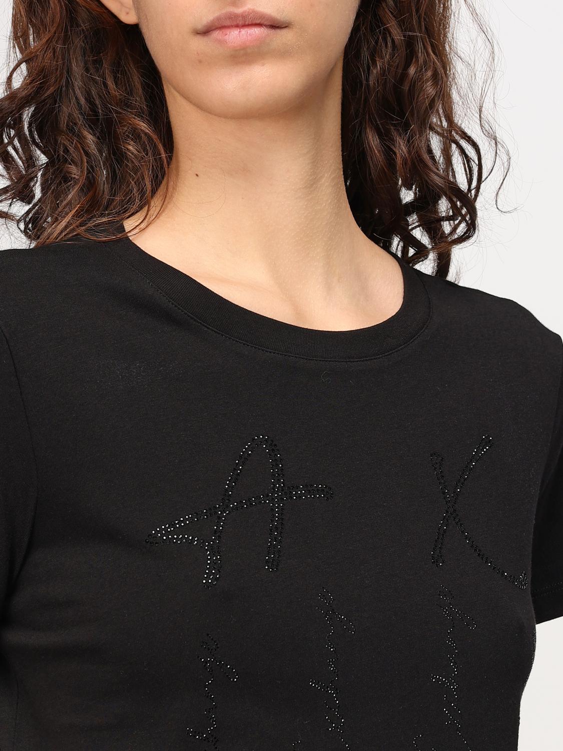 ARMANI EXCHANGE T-SHIRT: T-shirt woman Armani Exchange, Black - Img 3