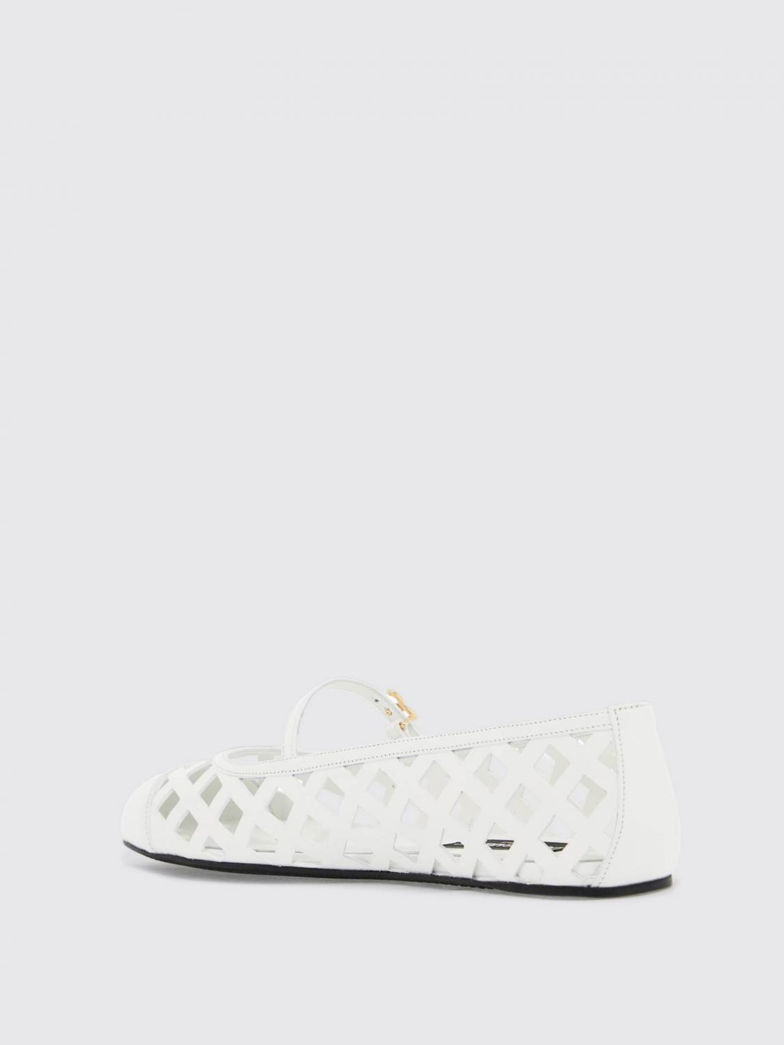 DOLCE & GABBANA FLAT SHOES: Flat shoes woman Dolce & Gabbana, White - Img 2