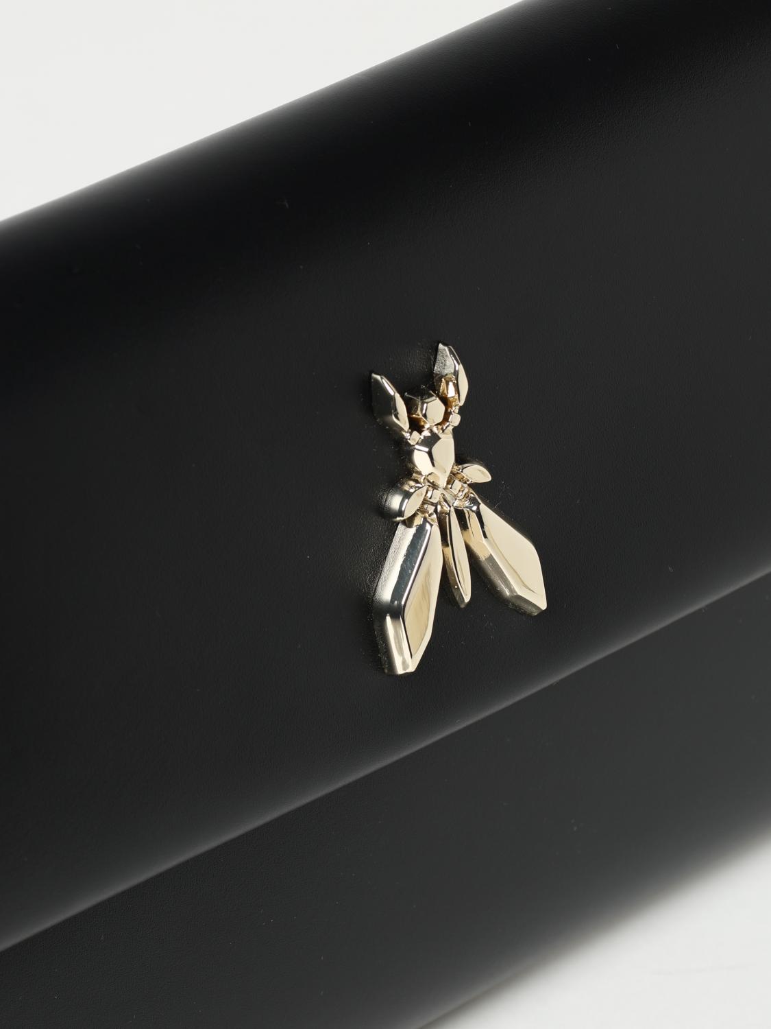 PATRIZIA PEPE CLUTCH: Clutch Patrizia Pepe in pelle sintetica , Nero - Img 3