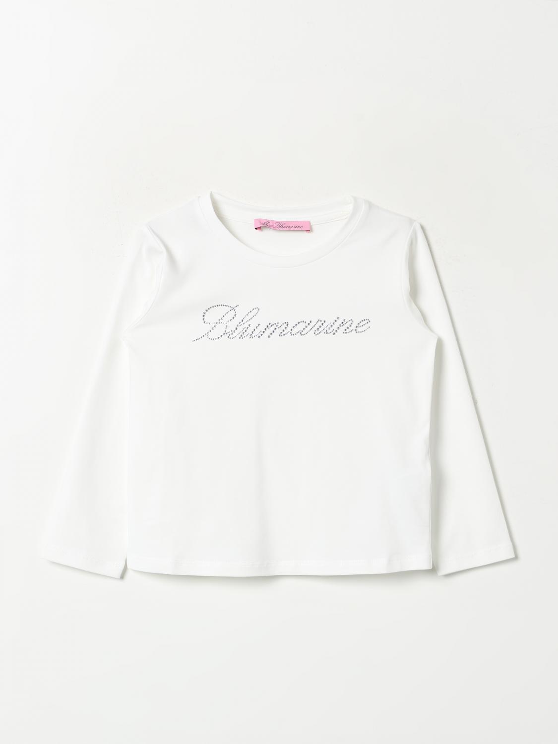 MISS BLUMARINE T-SHIRT: T-shirt kinder Miss Blumarine, Weiß - Img 1