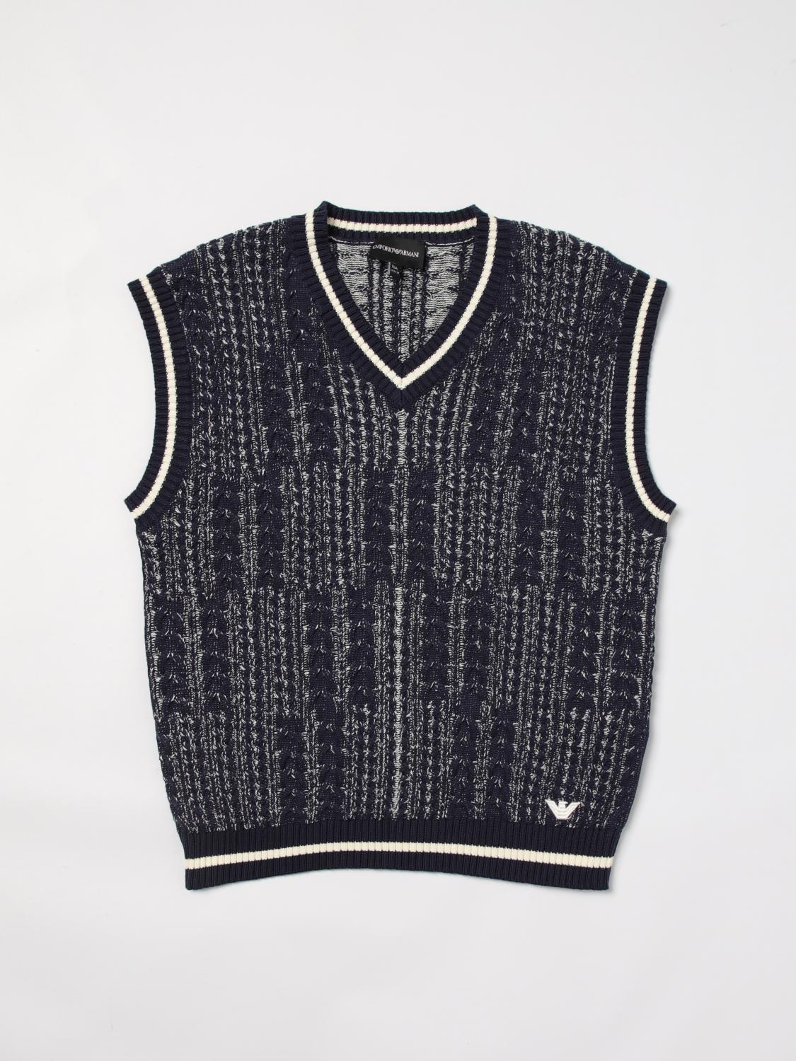 EMPORIO ARMANI WAISTCOAT: Waistcoat kids Emporio Armani, Black - Img 1