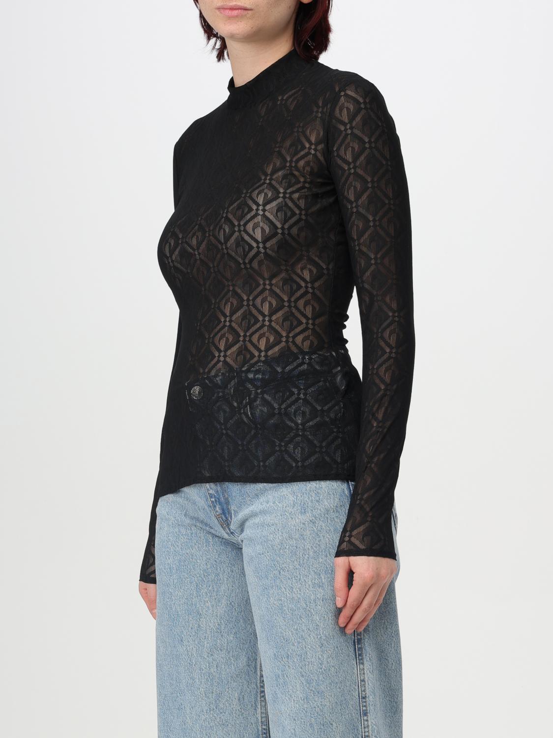 Marine Serre Top woman - Black | WTO388ACJER0006 | GIGLIO.COM