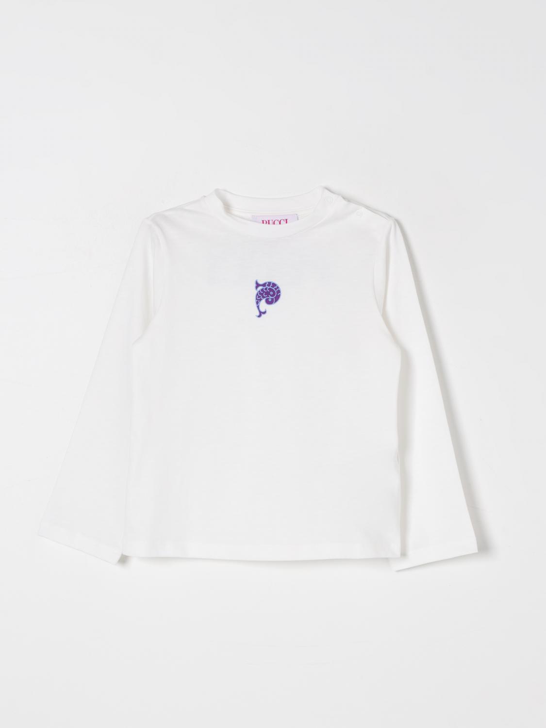 PUCCI T-SHIRT: T-shirt kids Pucci, Ivory - Img 1