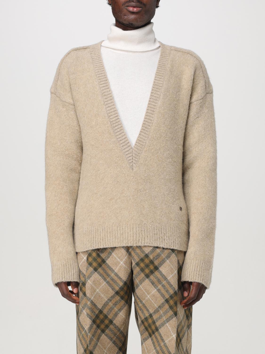 BURBERRY SWEATER: Sweater men Burberry, Beige - Img 1