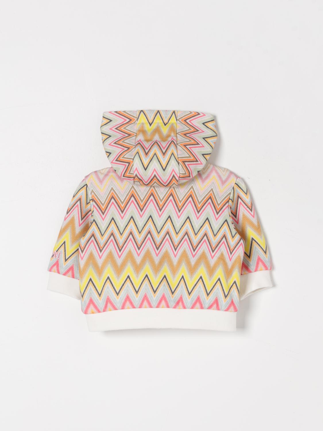 MISSONI MAGLIA: Felpa con cappuccio Missoni, Avorio - Img 2