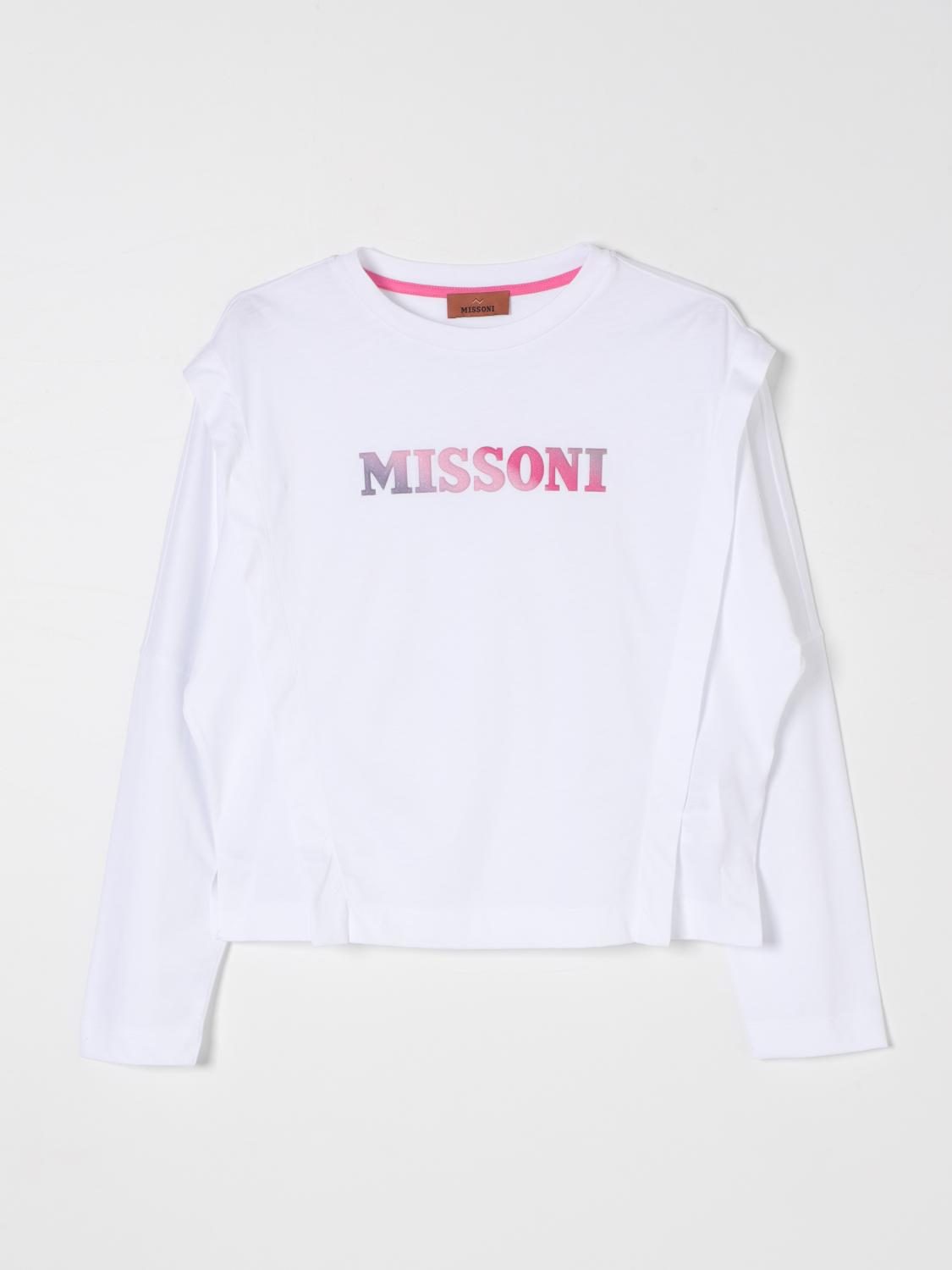 MISSONI T-SHIRT: T-shirt Missoni in cotone con logo , Bianco - Img 1