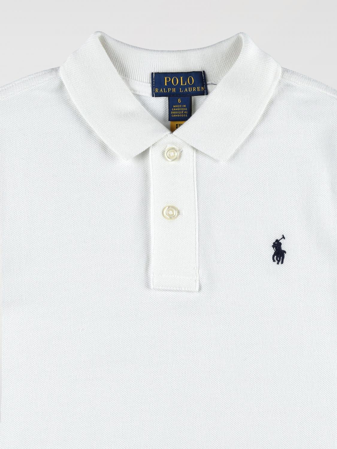 POLO RALPH LAUREN POLO SHIRT: T-shirt kids Polo Ralph Lauren, White - Img 3