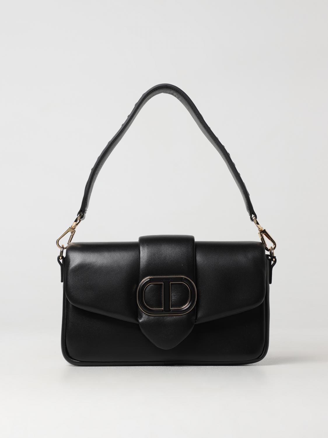 TWINSET BORSA A SPALLA: Borsa Amie Twinset in pelle sintetica , Nero - Img 1