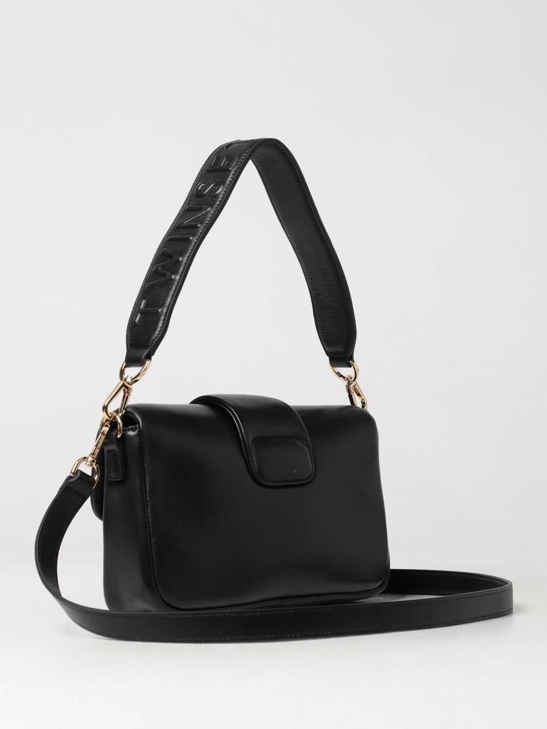 TWINSET BORSA A SPALLA: Borsa Amie Twinset in pelle sintetica , Nero - Img 2