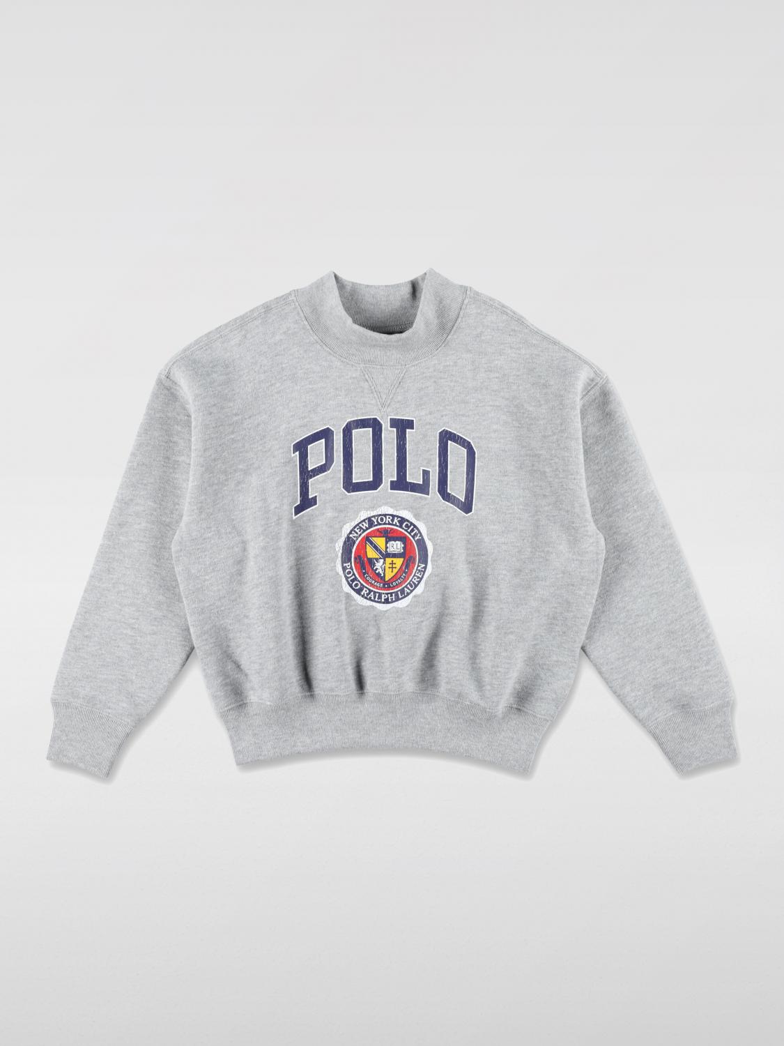 POLO RALPH LAUREN SWEATER: Sweater kids Polo Ralph Lauren, Grey - Img 1