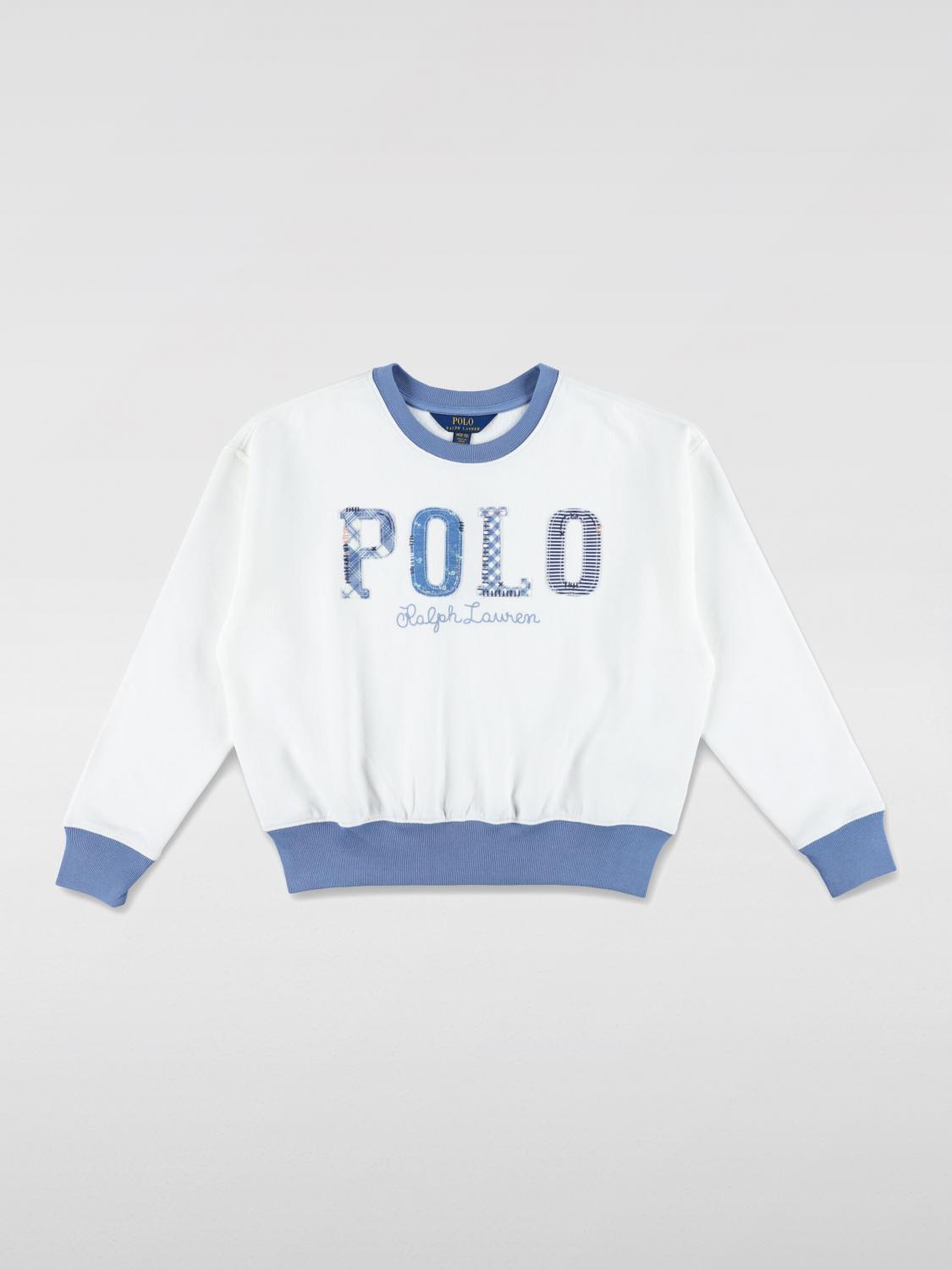 POLO RALPH LAUREN SWEATER: Sweater kids Polo Ralph Lauren, White - Img 1