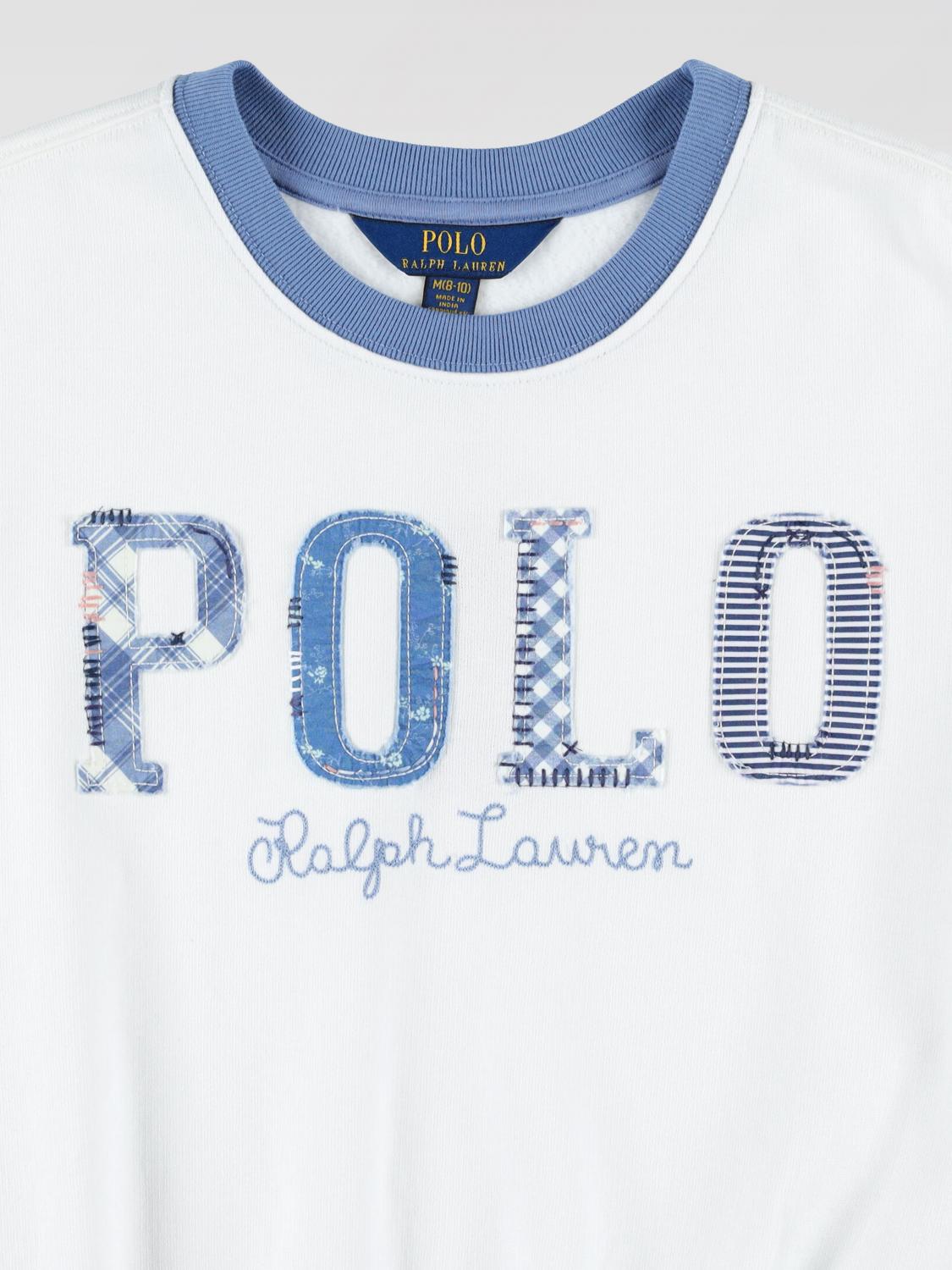 POLO RALPH LAUREN SWEATER: Sweater kids Polo Ralph Lauren, White - Img 3