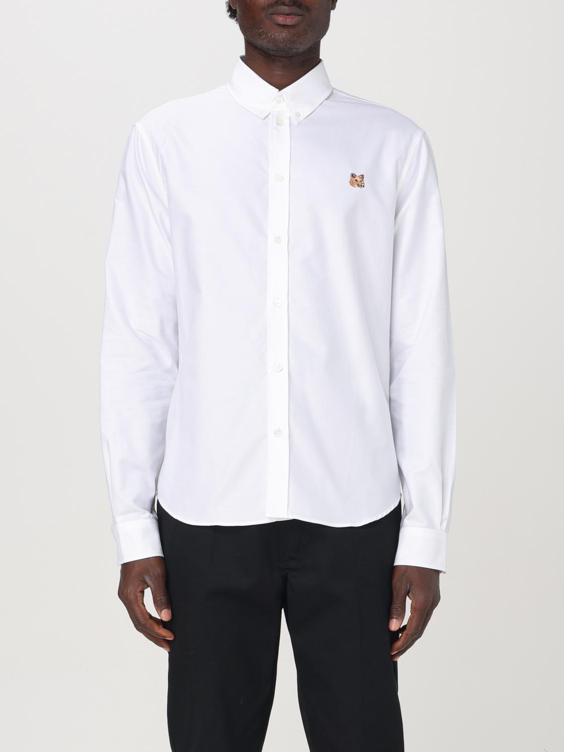 MAISON KITSUNÉ CAMISA: Camisa hombre Maison KitsunÉ, Blanco - Img 1