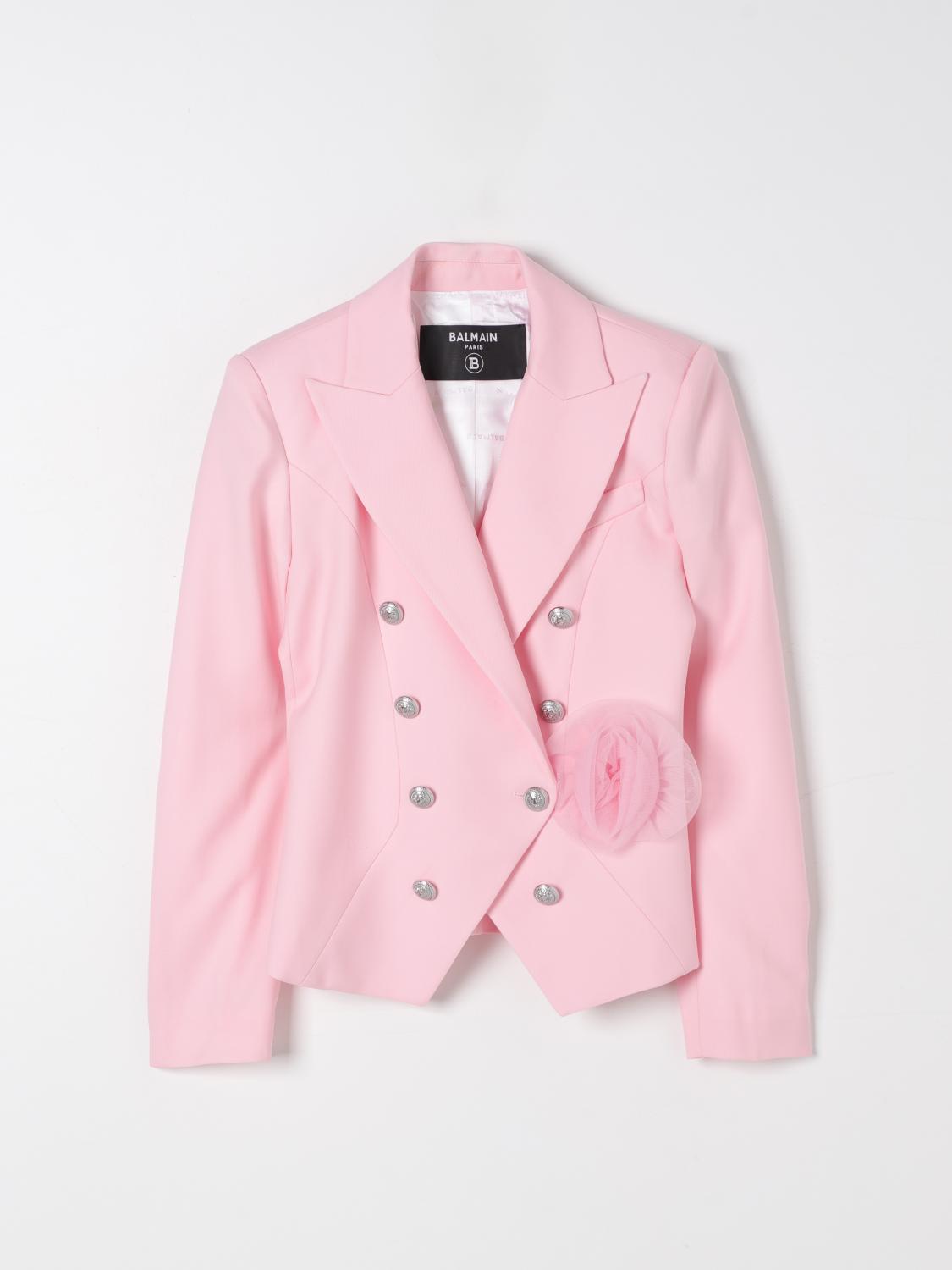 BALMAIN BLAZER: Jacket kids Balmain, Pink - Img 1